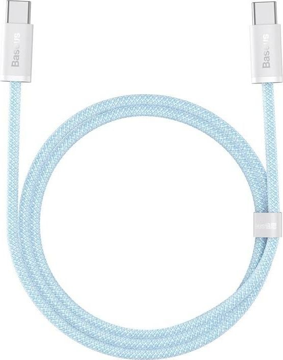 Kabel USB Baseus USB-C - USB-C 1 m Czarno-czerwony (BSU3005BLU)