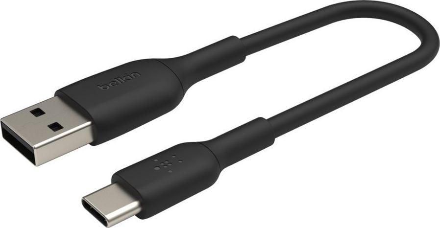 Cablu Belkin USB-A - USB-C 1m negru (CAB001BT1MBK)