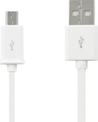 BULK USB-A - cablu microUSB 0,9 m alb (GSM0989W)