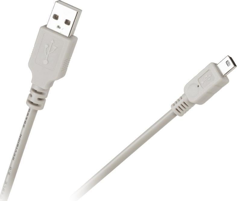 Kabel USB Cabletech USB-A - miniUSB 1 m Szary (KPO3889-1)