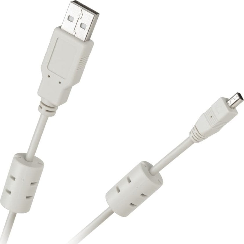 Kabel USB Cabletech USB-A - miniUSB 1.5 m Biały (KPO2856-1.5L)