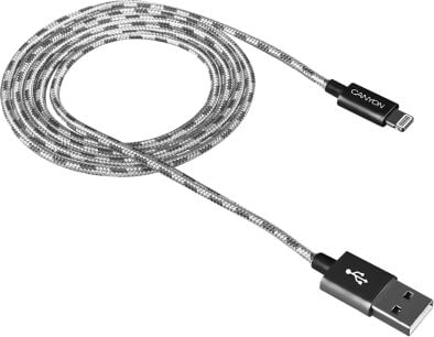 Kabel USB Canyon USB A/Lightning, 1m (CNE-CFI3DG)