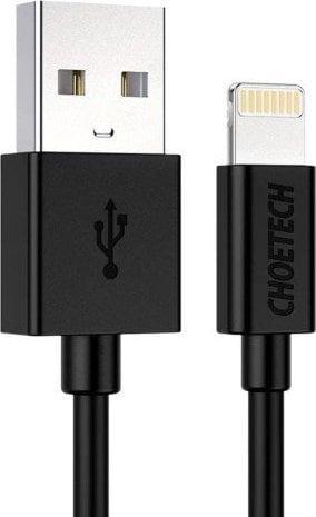 Choetech USB-A - Cablu USB Lightning 1,2 m negru (IP0026)