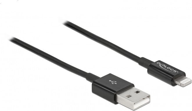 Kabel USB Delock Delock USB Daten- und Ladekabel fur iPhone , iPad`, iPod schwarz 1 m