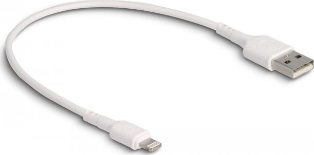 Kabel USB Delock Delock USB Ladekabel fur iPhone`, iPad`, iPod` weiss 30 cm