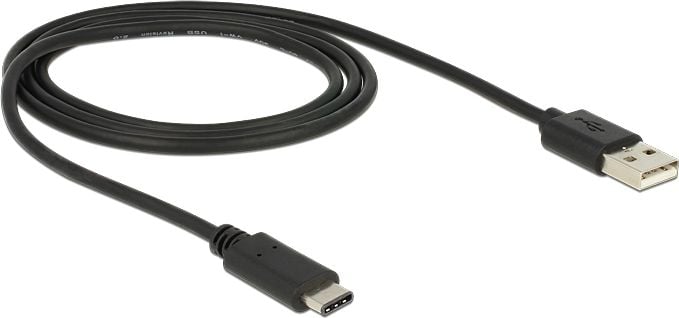 Cablu USB tip C la USB 2.0-A 1m, Delock 83600