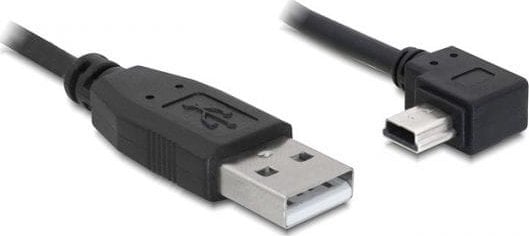 Cablu de date USB Mini Tip B si USB Tip A 2.0 Delock, 2m, Negru