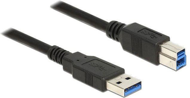 Cablu USB 3.0 A-B 2m Negru, Delock 85068