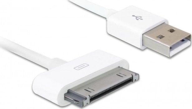 Cablu USB Delock USB-A - Apple 30-pini 1,8 m alb (83169)