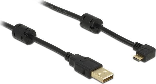 Delock Cablu USB USB-A - microUSB 1 m Negru (83250)