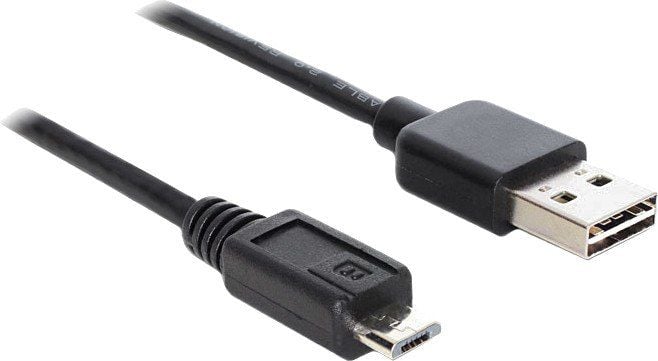 Delock Cablu USB USB-A - microUSB 1 m Negru (83366)