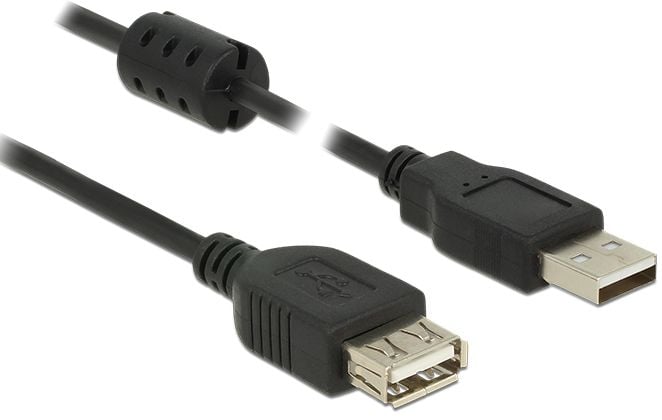 Accesoriu pentru imprimanta delock Un cablu de extensie USB, 2m, negru (84885)