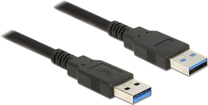 Cablu de date Delock USB 3.0 M/M, 2 m, Negru
