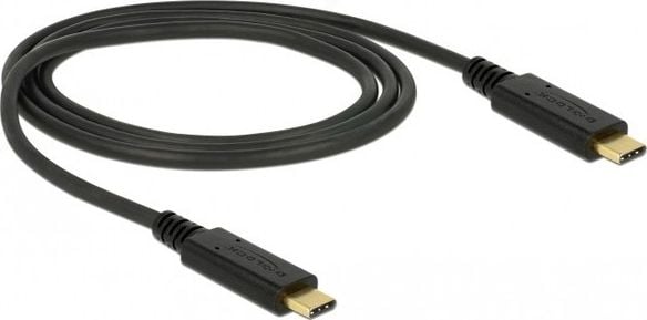 Delock Cablu USB USB-C - USB-C 1 m negru (83661)