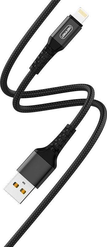 Denmen USB-A - Cablu USB Lightning 1m negru (29351)