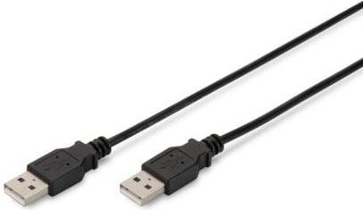 Cablu USB Digitus USB-A - 1 m negru (AK-300101-010-S)