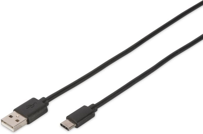 Kabel USB Digitus USB-A - 1.8 m Czarny (DB-300136-018-S)