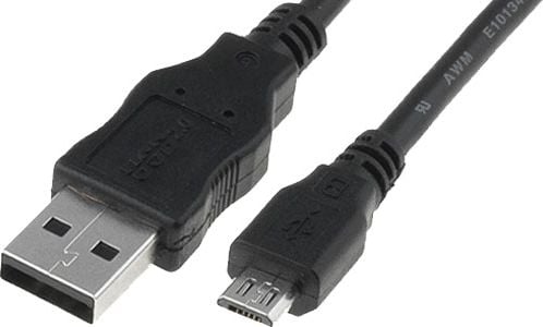Digitus USB-A - cablu microUSB 1 m Negru (AK-300110-010-S)
