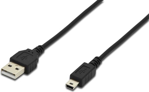 Accesoriu pentru imprimanta digitus USB A - miniUSB negru 3m (AK-300130-030-S)