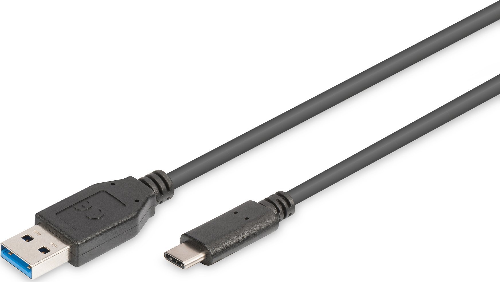Kabel USB Digitus USB-A - USB-C 1.8 m Czarny (AK-990960-018-S)