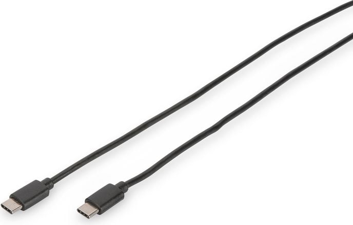 Kabel USB Digitus USB-C - USB-C 1 m Czarny (DB-300138-010-S)