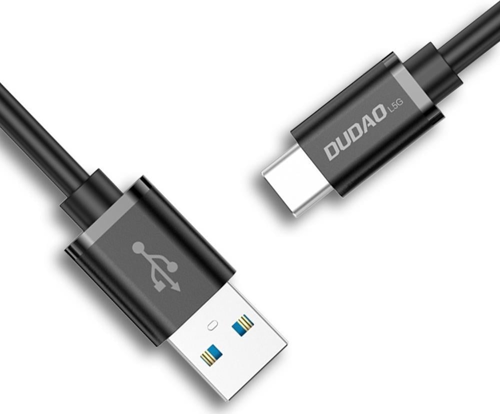 Kabel USB Dudao USB-A - USB-C 1 m Czarny (6973687242273)