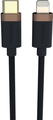 Cablu USB Duracell Cablu USB-C Duracell la Lightning 1m (negru)