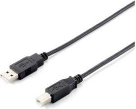 Equip USB-A - USB-B Cablu USB 1m negru (128863)