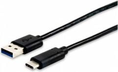 Equip USB-A - USB-C cablu USB 1m negru (12834107)