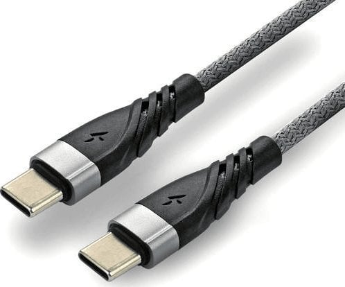 Cablu USB EverActive Cablu cablu USB împletit - Lightning / iPhone everActive CBB-1IG 100cm cu suport pentru încărcare rapidă de până la 2,4A gri