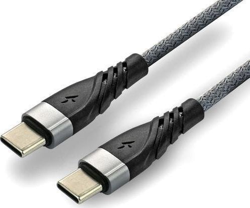 Cablu USB EverActive Cablu USB - micro USB everActive CBB-1MG 1m la 2,4A cu suport pentru încărcare rapidă cablu împletit gri