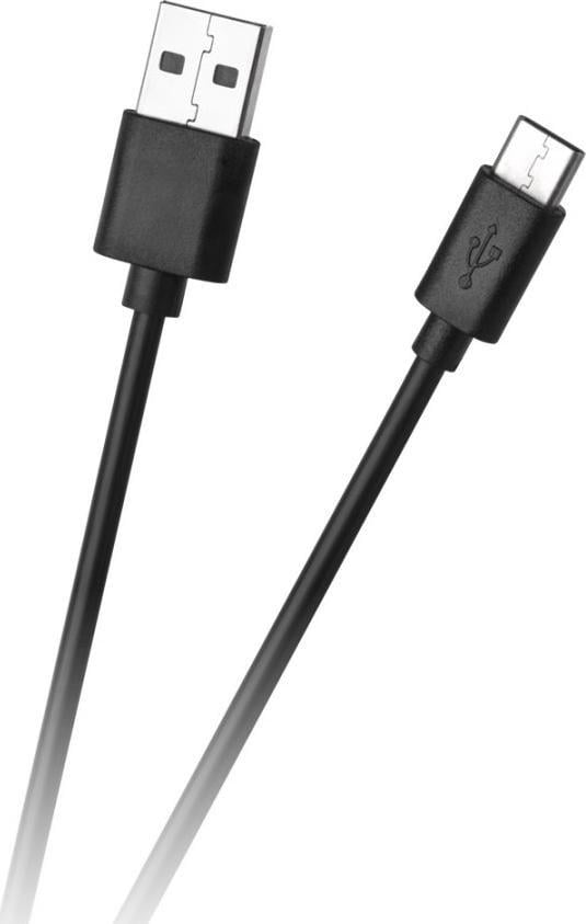 Foxconn USB-A - cablu USB-C 1 m negru (GSM1000B)