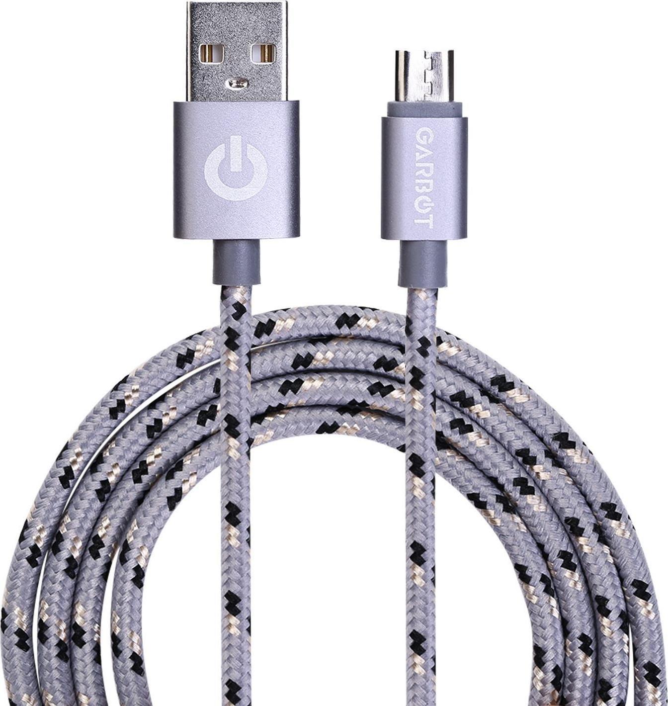 Garbot USB-A - cablu microUSB 1 m gri (JAB-6824158)