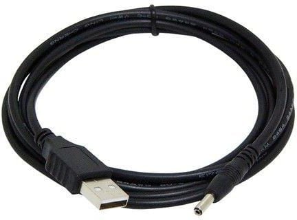 Cablu USB 2.0 tata la mufa de alimentare DC jack 3.5 x 1 mm, Gembird, lungime 1.8 m, negru