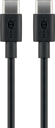 Kabel USB Goobay USB-C - USB-C 2 m Czarny (51243)