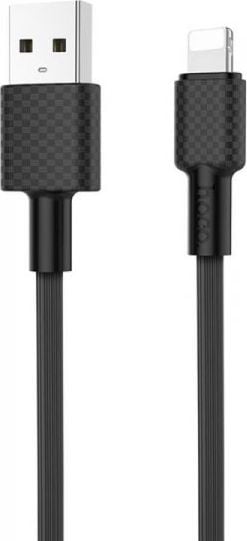 Kabel USB Hoco USB-A - Lightning 1 m Czarny (26972-uniw)