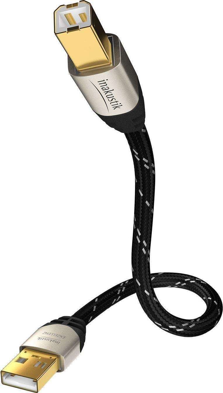 Inakustik USB-A - USB-B cablu USB 1 m negru (00670001)