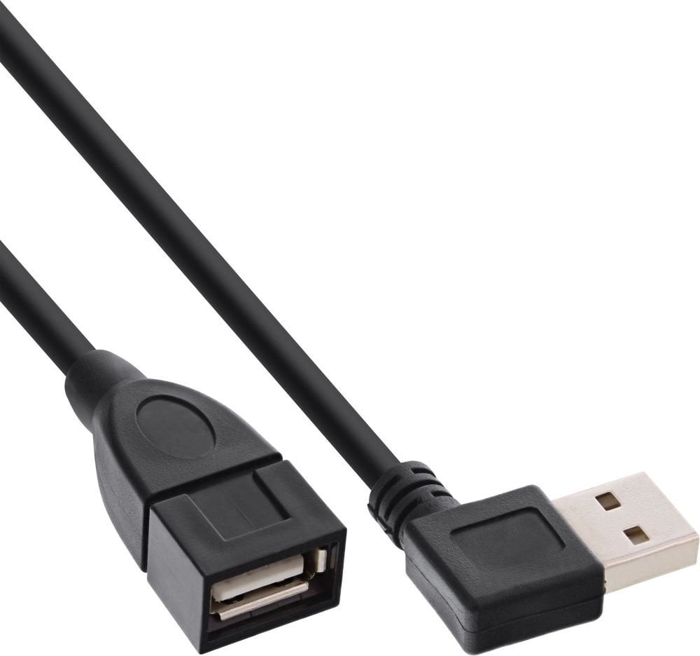 Cablu USB InLine USB-A - 2x USB-A 1 m Negru (34610R)