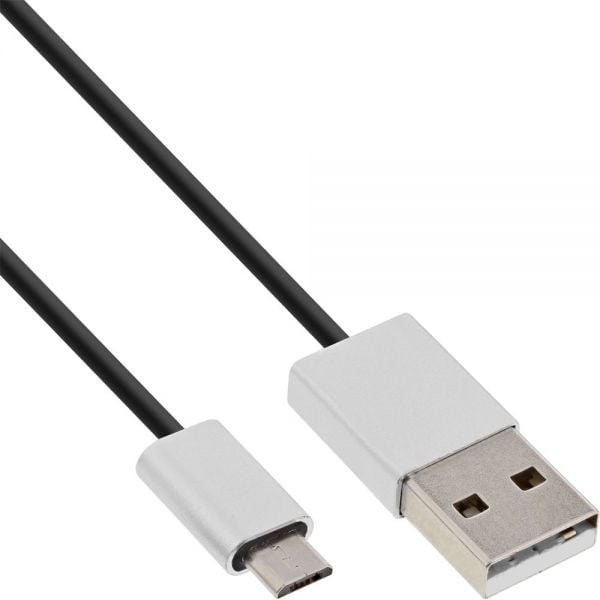 Accesoriu pentru imprimanta inline Un USB -> Micro USB (M / M) 0.5m negru (31705I)