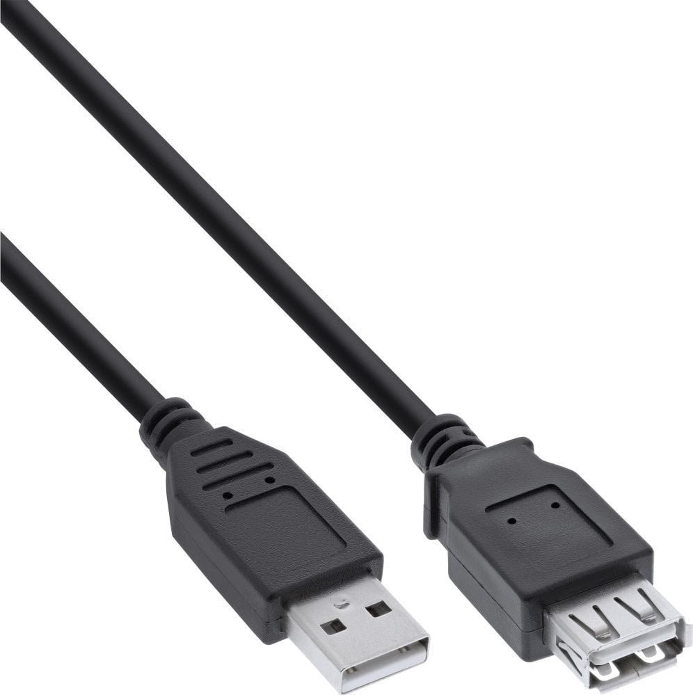 Cablu USB InLine USB-A - USB-A 1 m Negru (34610B)