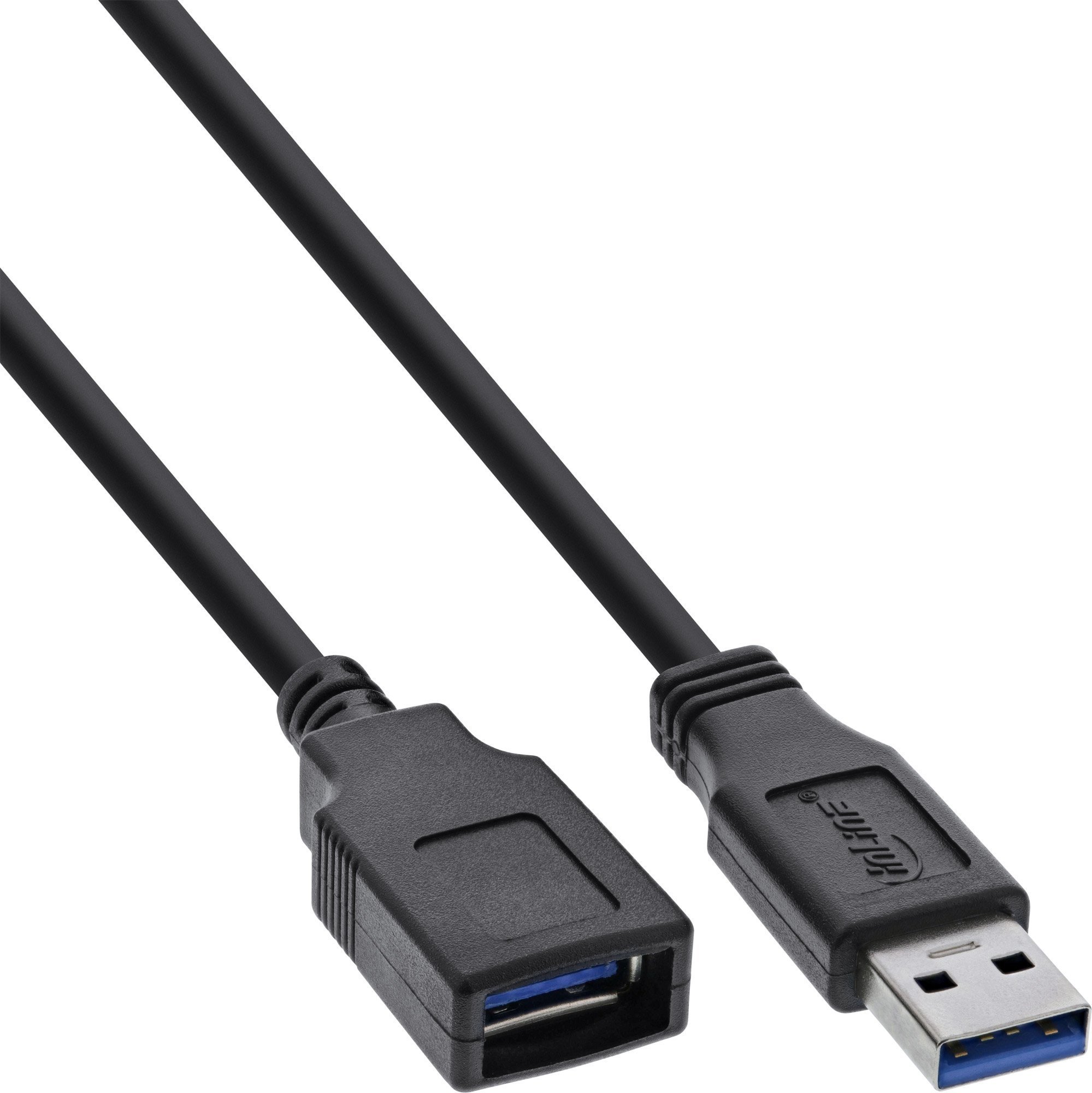 USB InLine Cablu USB-A - USB-A 1m negru (B-35610)