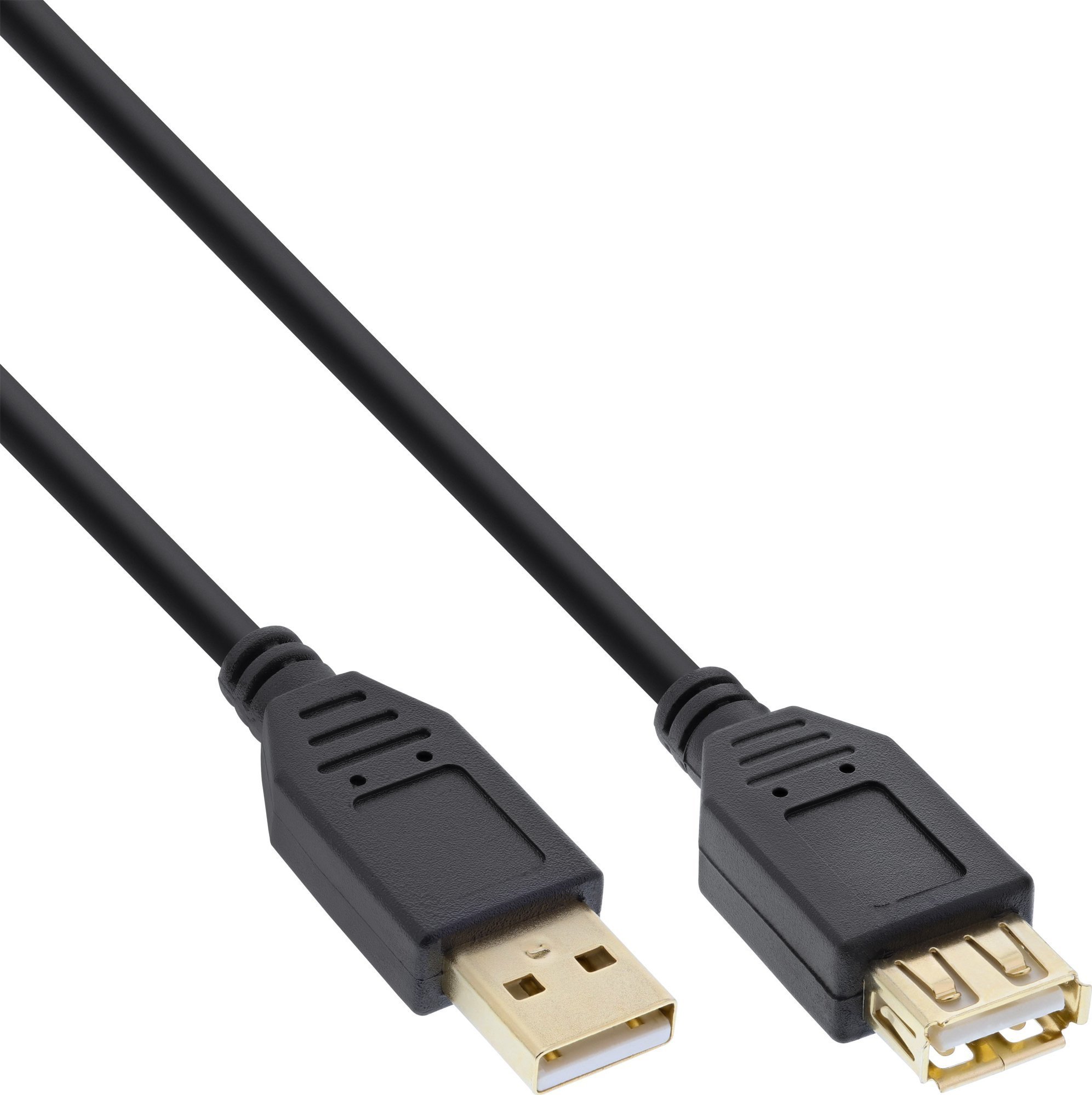 Cablu USB InLine USB-A - USB-A 1,5 m Negru (34615S)