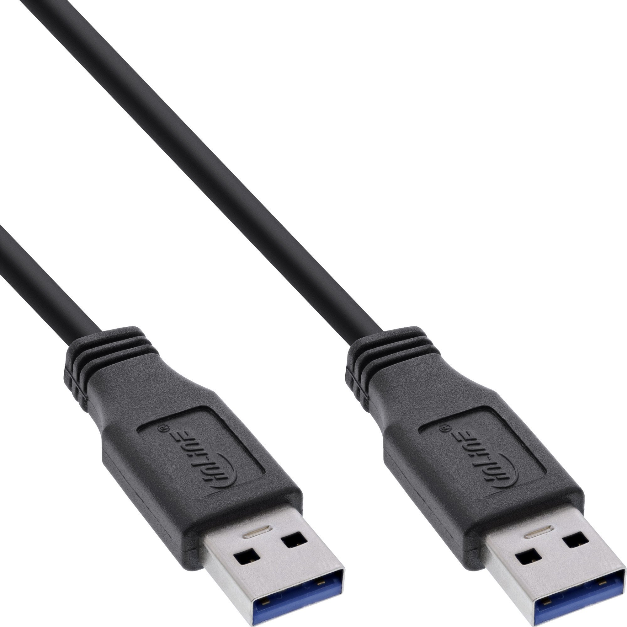 Cablu USB InLine USB-A - USB-A 1,5 m negru (35215)