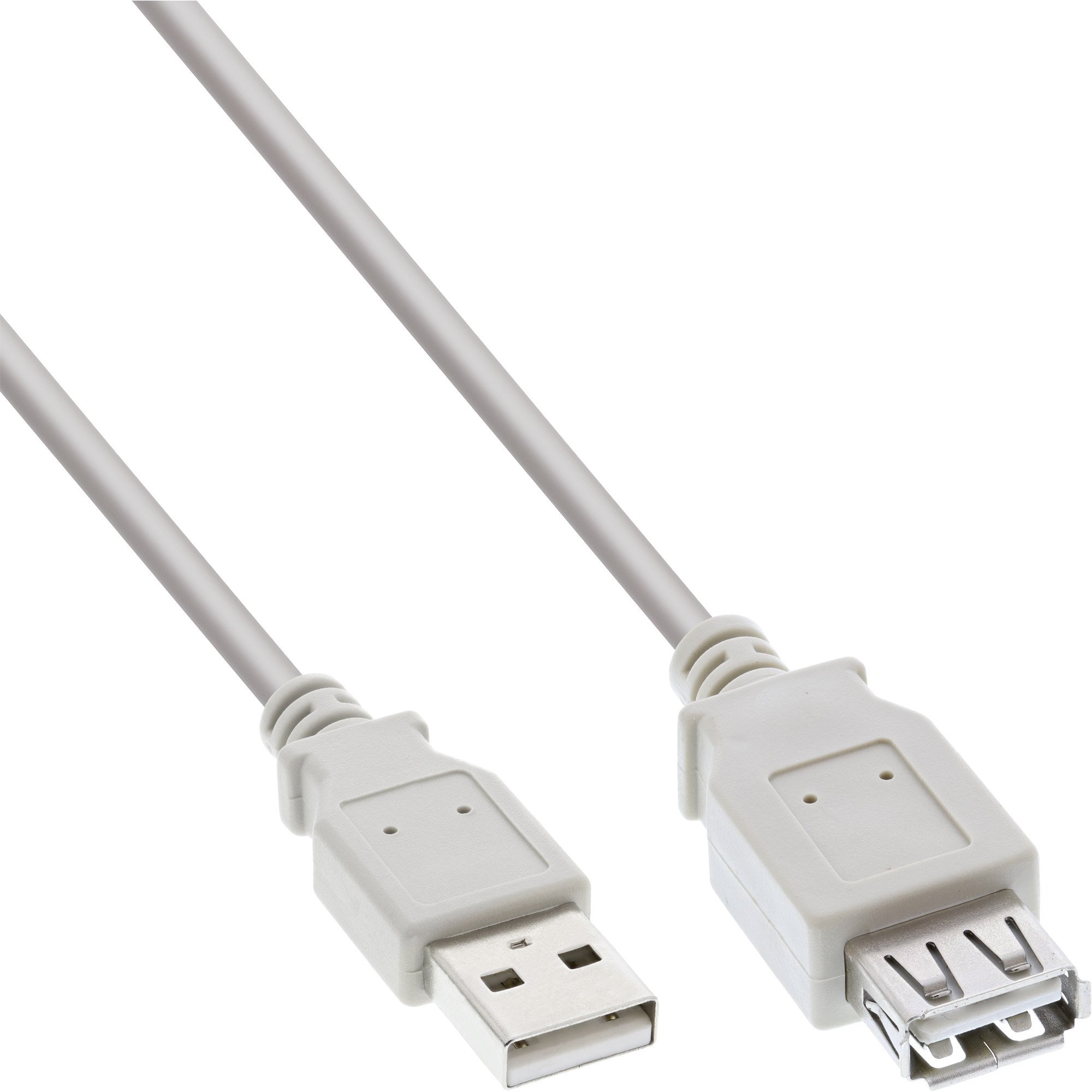 USB InLine Cablu USB-A - USB-A 2m alb (34602X)