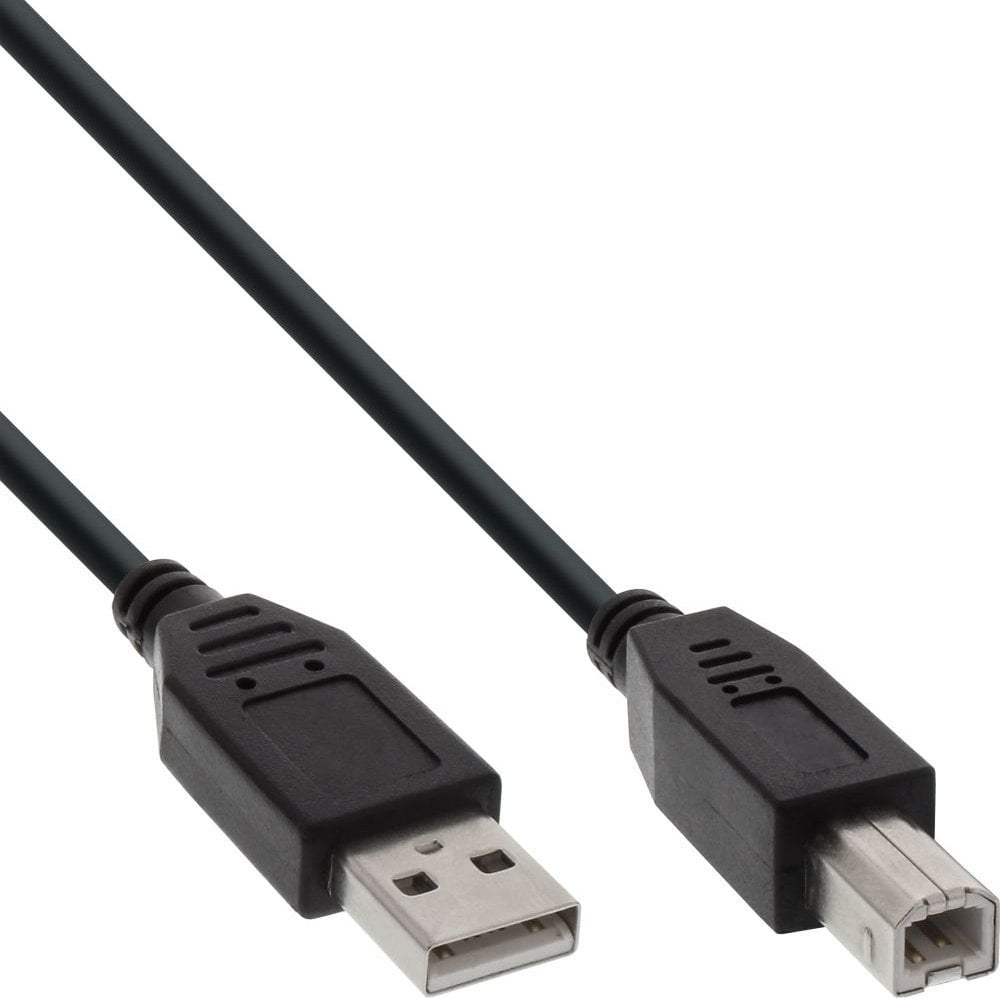 USB InLine Cablu USB-A - USB-B 1m negru (34511X)