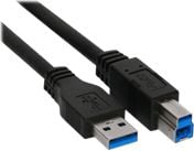 USB InLine USB-A - cablu USB-B 1 m Negru (35310)