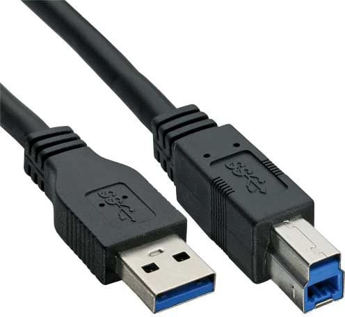 Cablu USB InLine USB-A - USB-B 3 m Negru (35330)