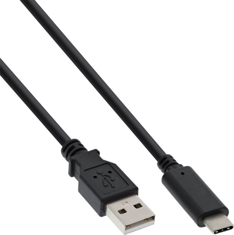 USB InLine USB-A - cablu USB-C 0,3 m negru (35737)