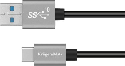 Kruger&Matz USB-A - Cablu USB-C USB 1 m negru (KM1263)