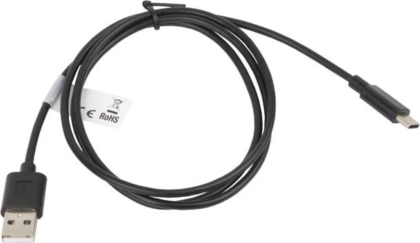 Cablu de date Lanberg, USB 2.0, Tip C, 1m, Negru